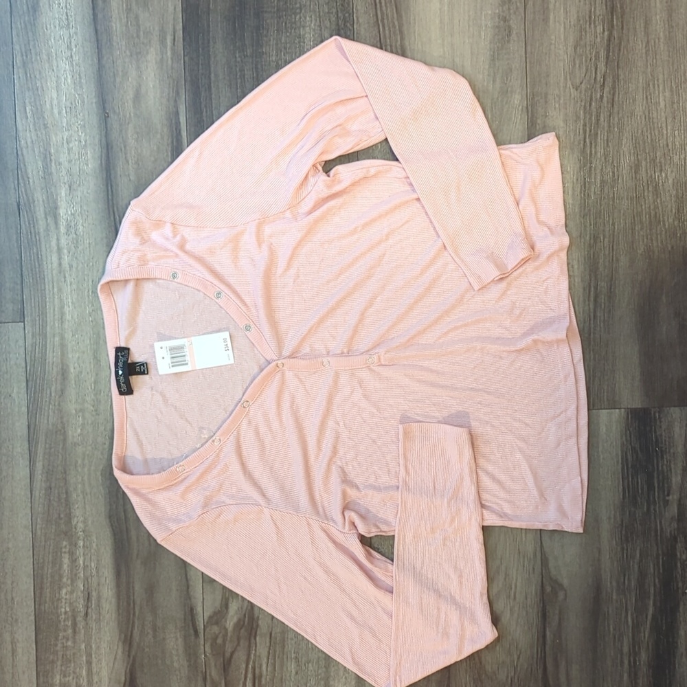 Derek Heart Long Sleeve Pink Shirt